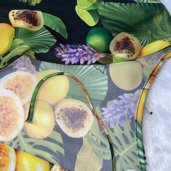 Lorane Iorane passion fruit maracuya print romper jumpsuit xs - Picture 5 of 7